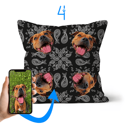 Personalized Faux Suede Cushion Featuring Your Pet