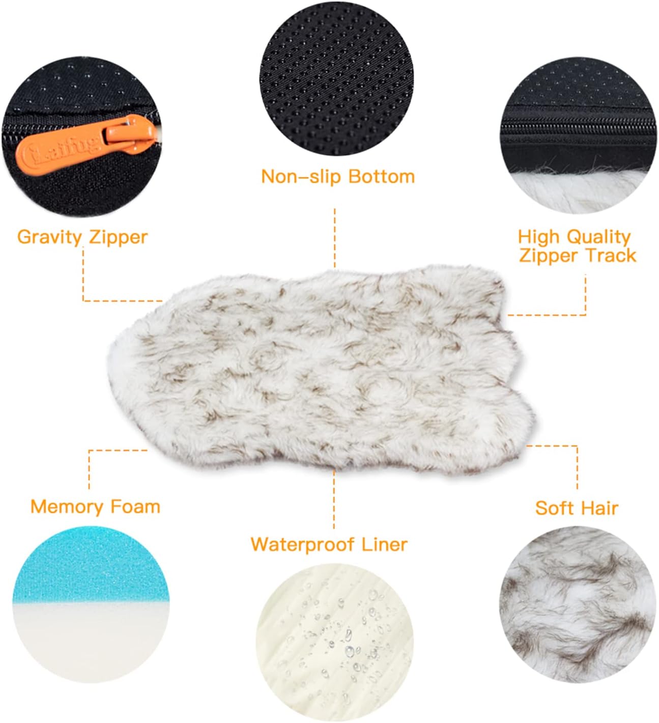 Luxury Faux Fur Dog Bed