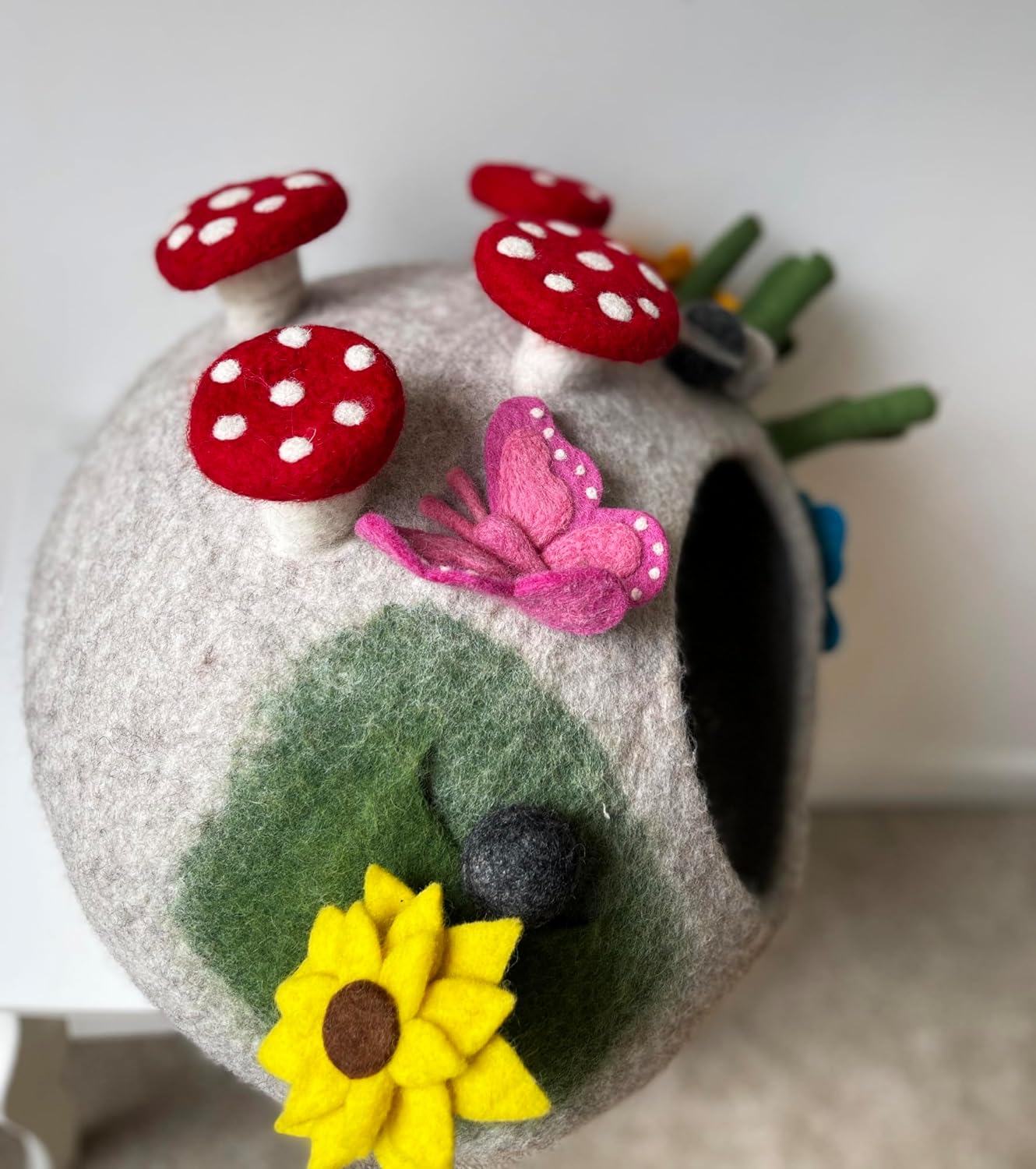 Felted Cat Cave 100% Wool