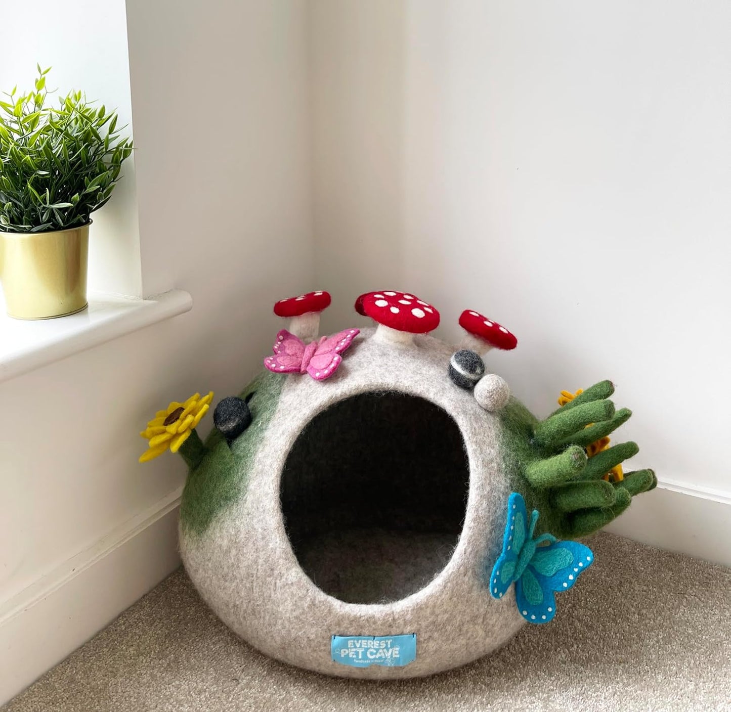 Felted Cat Cave 100% Wool